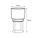 b.for studio rond 22cm living concrete